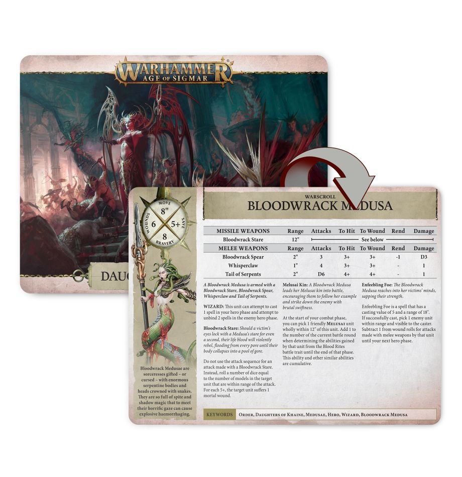 Warscroll Cards: Daughters of Khaine