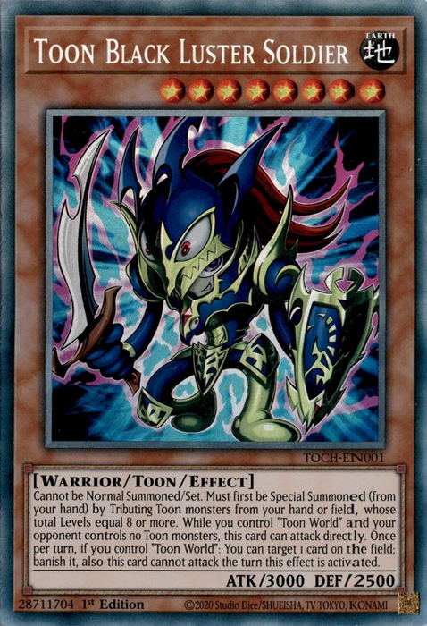 Toon Black Luster Soldier (CR) [TOCH-EN001] Collector's Rare