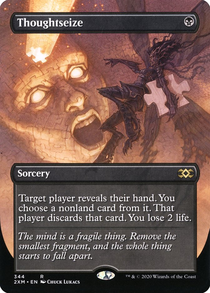 Thoughtseize (Borderless) [Double Masters]