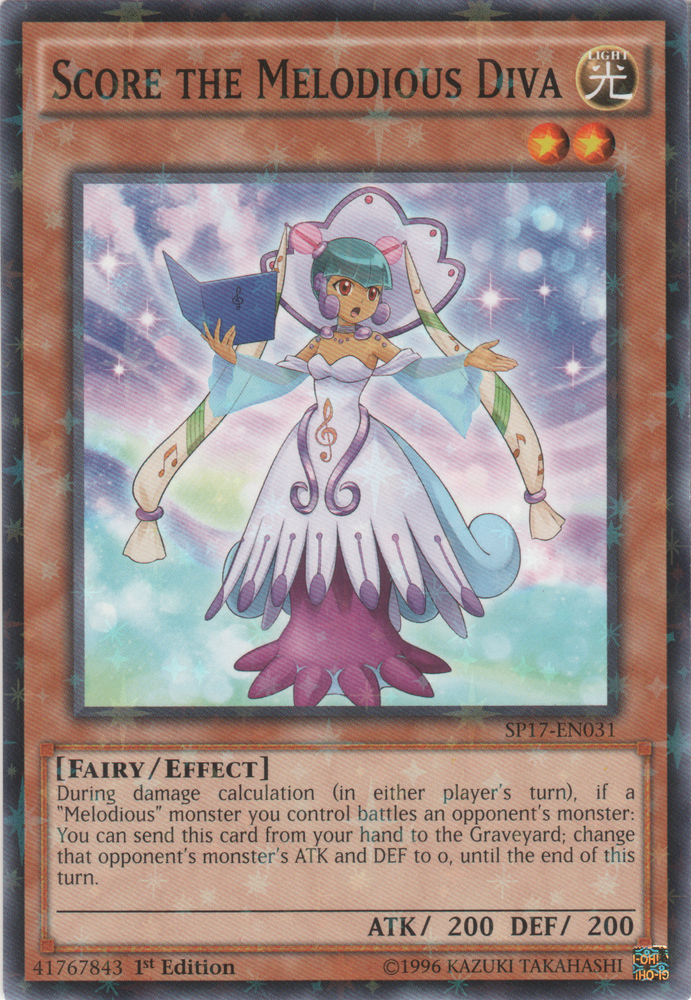 Score the Melodious Diva (Starfoil) [SP17-EN031] Starfoil Rare
