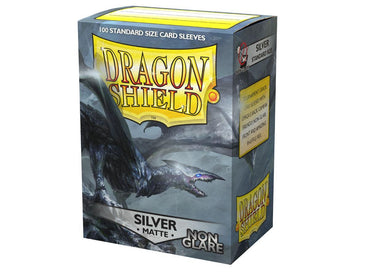 Dragon Shield Non-Glare Sleeve - Silver ‘Argentia’ 100ct