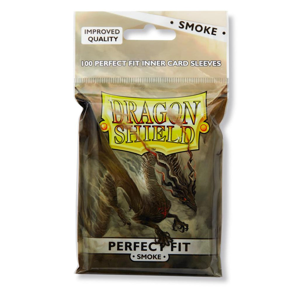 DRAGON SHIELD SLEEVES PERFECT FIT CLEAR/SMOKE 100CT