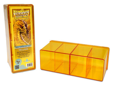 Dragon Shield Four Compartment Box – Yellow