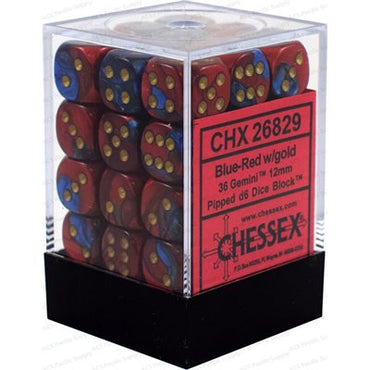 Chessex 12mm D6 Dice Block (36 Dice) *Gemini*
