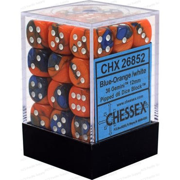 Chessex 12mm D6 Dice Block (36 Dice) *Gemini*
