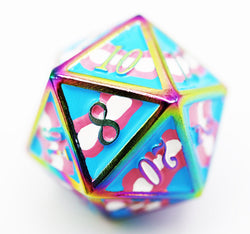 Transgender Pride Metal Dice Set