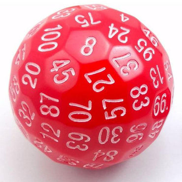 100 Sided Die - Red D100