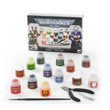 Warhammer 40K Paints + Tools Set
