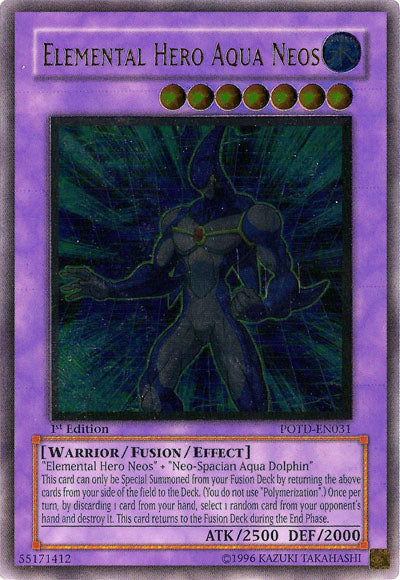 Elemental Hero Aqua Neos (UTR) [POTD-EN031] Ultimate Rare
