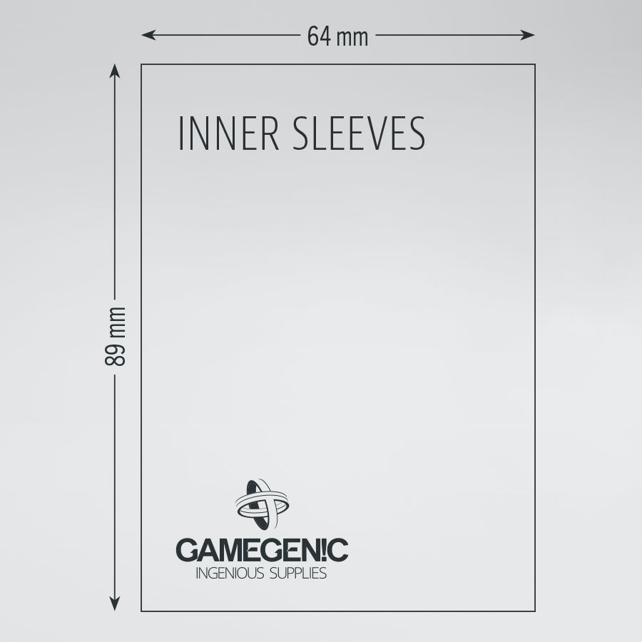 Sleeves: Gamegenic Matte Double Sleeving Pack (2x80) Black / Clear
