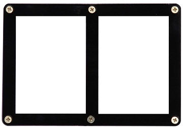UP SCREWDOWN BLACK FRAME 2 CARDS