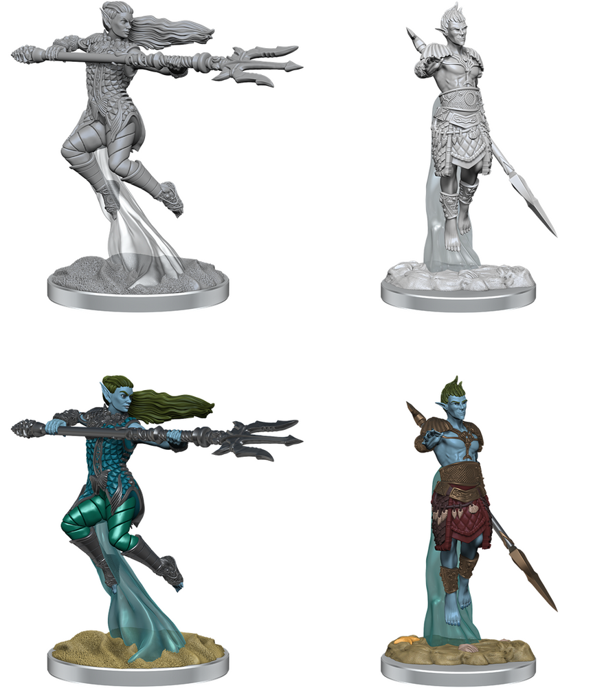 DND UNPAINTED MINIS WV20 SEA ELF FIGHTERS (144)