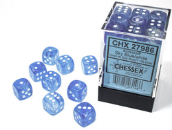 Chessex 12mm D6 Dice Block (36 Dice) *Borealis*