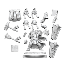 DND FRAMEWORKS: DWARF CLERIC FEMALE