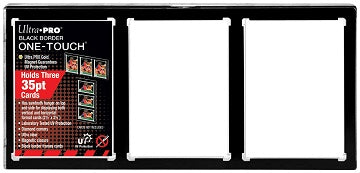 UP 1TOUCH 3-CARD BLACK BORDER MAGNETIC HOLDER