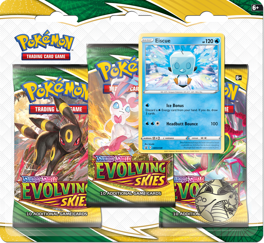 POKEMON EVOLVING SKIES 3PK BLISTER