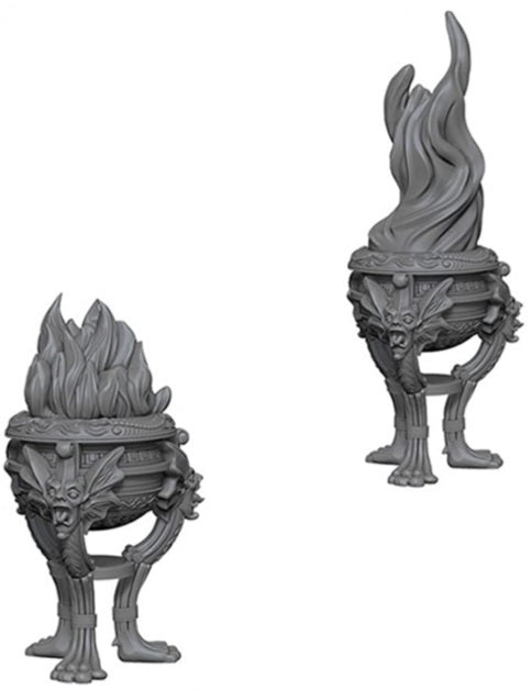 WIZKIDS UNPAINTED MINIS WV4 BRAZIERS