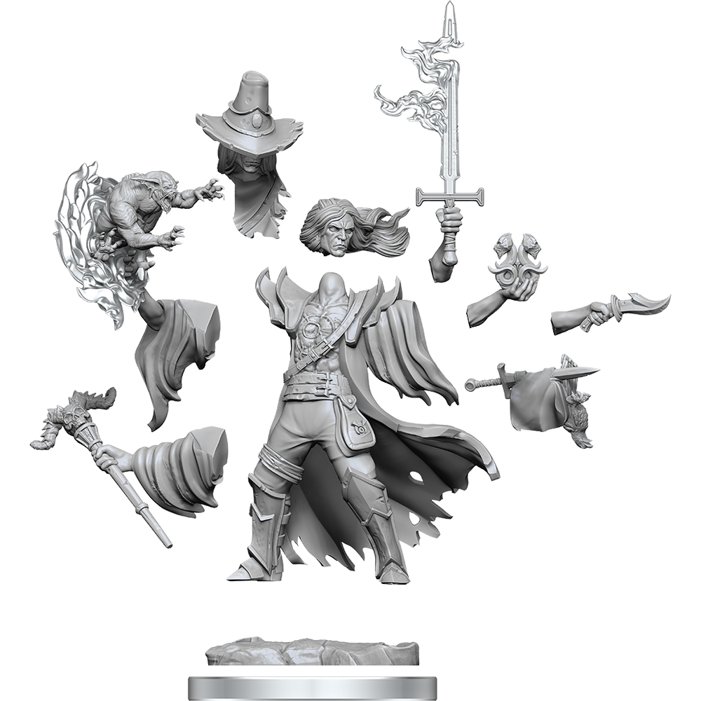 DND FRAMEWORKS: HUMAN WARLOCK MALE