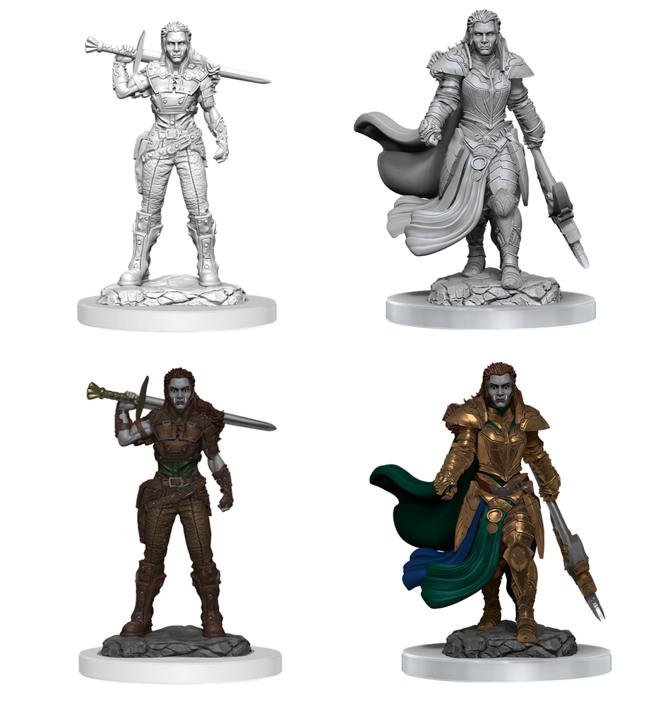DND UNPAINTED MINIS WV20 ORC FIGHTER FEMALE (144)