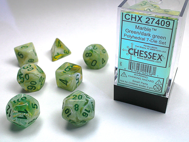 CHESSEX 7-DIE SET *MARBLE*