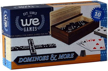DOMINOES & MORE, 10-IN-1 W/CRIB, DICE & CARDS