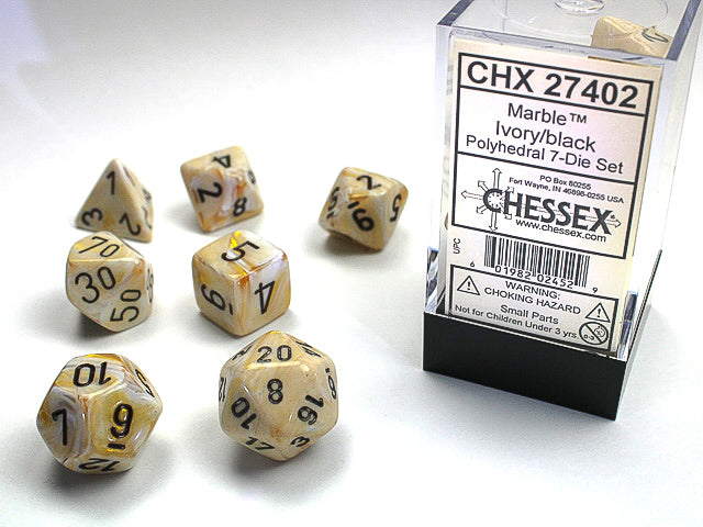 CHESSEX 7-DIE SET *MARBLE*