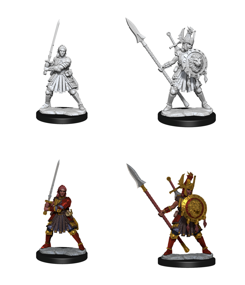 DND FRAMEWORKS: HUMAN FIGHTER FEMALE