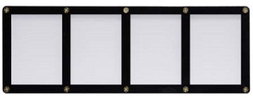 UP SCREWDOWN BLACK FRAME 4 CARDS