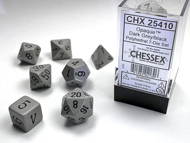 CHESSEX 7-DIE SET *OPAQUE*