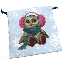 DICE BAG - FESTIVE OWLS