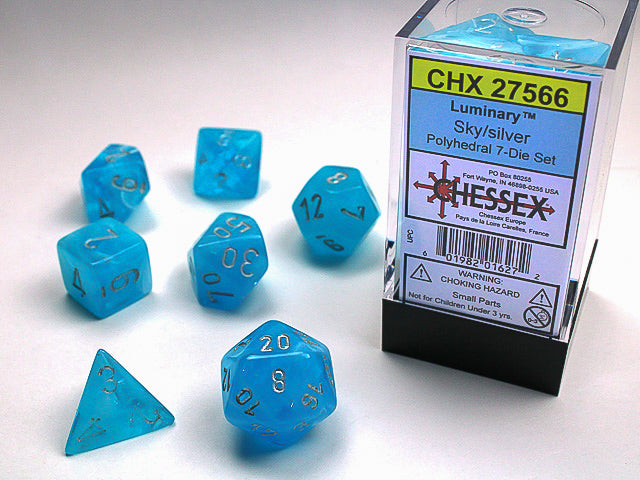 CHESSEX 7-DIE SET *LUMINARY*