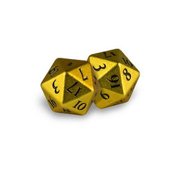 Heavy Metal D20 2-Dice Set