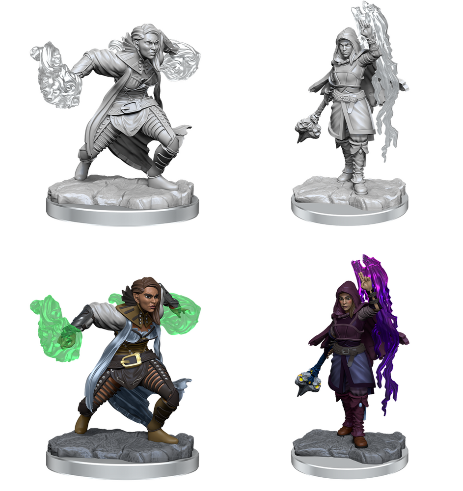 DND UNPAINTED MINIS WV20 HALF-ELF WARLOCK (144)