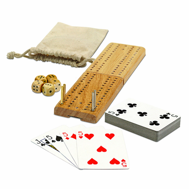 CRIBBAGE & MORE, 12-IN-1, W/DICE & CARDS
