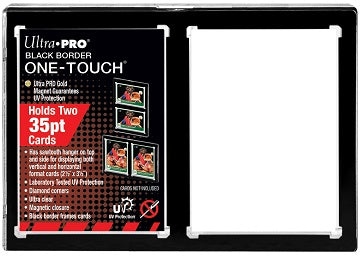 UP 1TOUCH 2-CARD BLACK BORDER MAGNETIC HOLDER