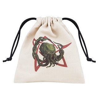 DICE BAG - CTHULHU HEAD (BEIGE/MULTICOLOR)