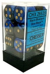 CHESSEX 16MM D6 DICE BLOCK (12 DICE) - GEMINI