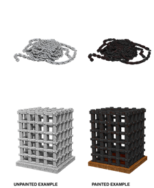 WIZKIDS UNPAINTED MINIS WV6 CAGE AND CHAINS