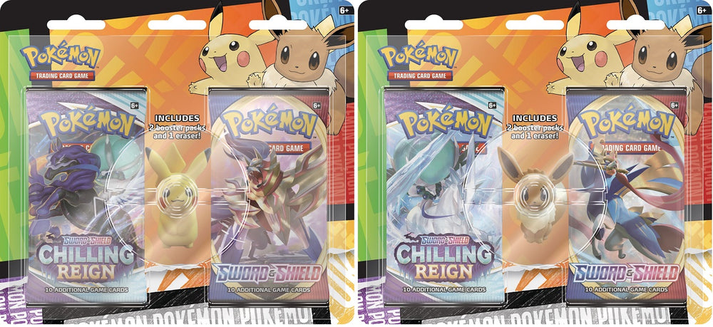POKEMON BACK TO SCHOOL ERASER BLISTER
