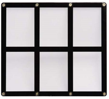 UP SCREWDOWN BLACK FRAME 6 CARDS