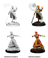 DND UNPAINTED MINIS WV5 FIRE GENASI FEMALE WIZARD
